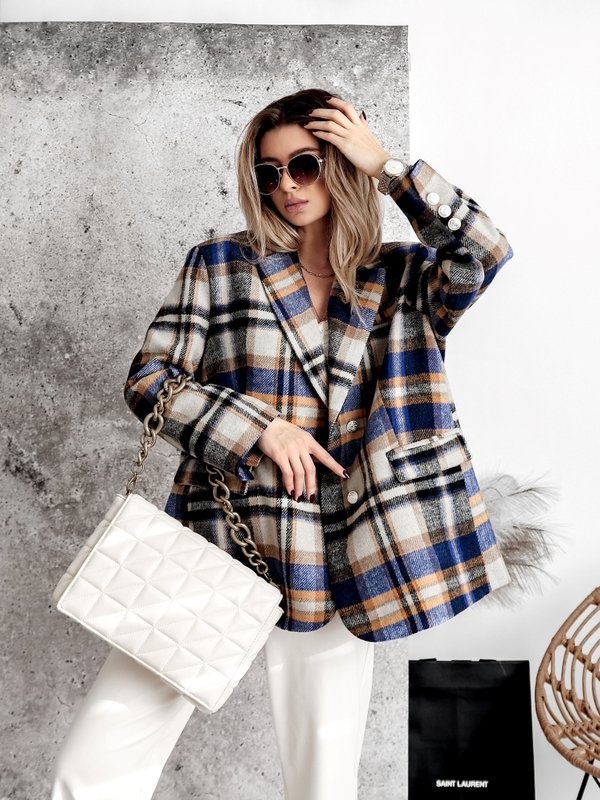 Jacket Gierma Check Navy
