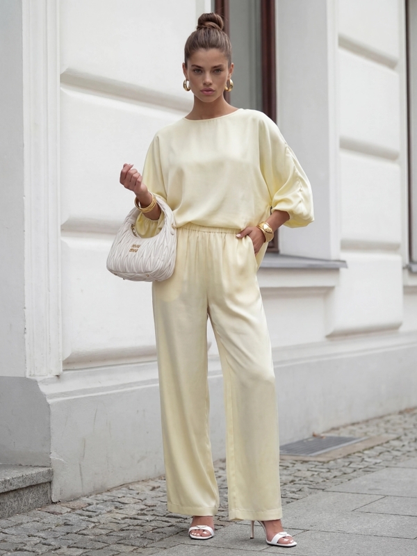 Spodnie Aziz Żółte