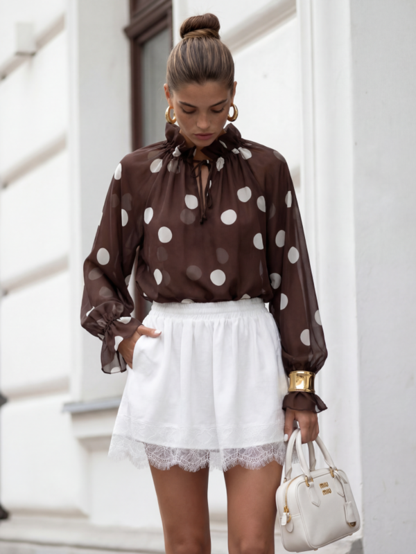 Shirt Samira Dots Brown