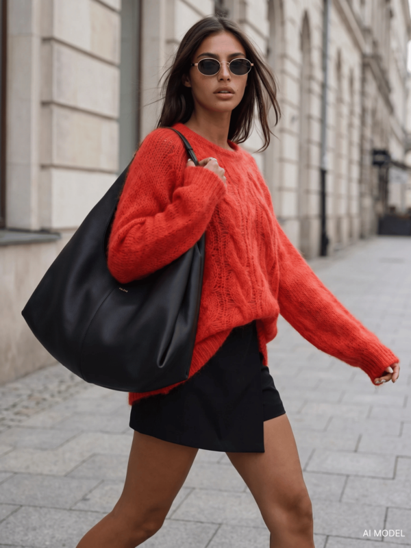 Sweter Marciane Moher Koralowy