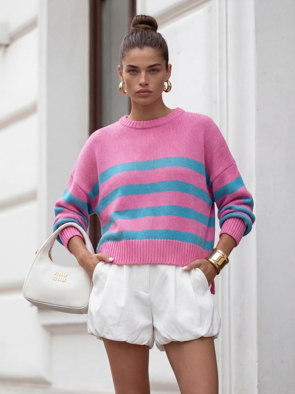 Sweater Dallas Turquoise Pink