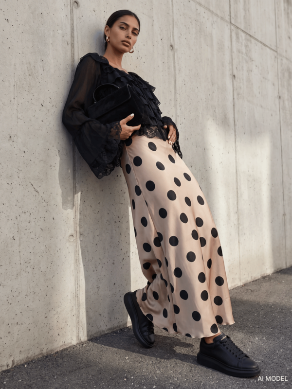 Skirt Antalya Black Beige