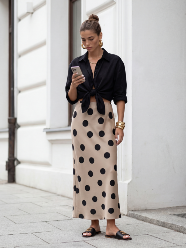 Skirt Antalya Black Beige