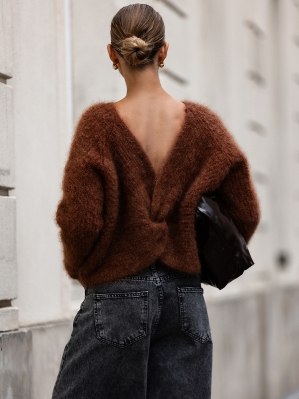 Sweter Timothy Premium Brązowy