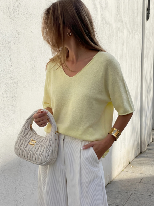 Sweter Sanos Żółty