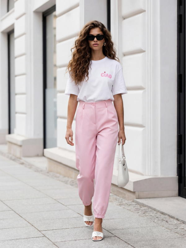 Spodnie Grandis Różowe