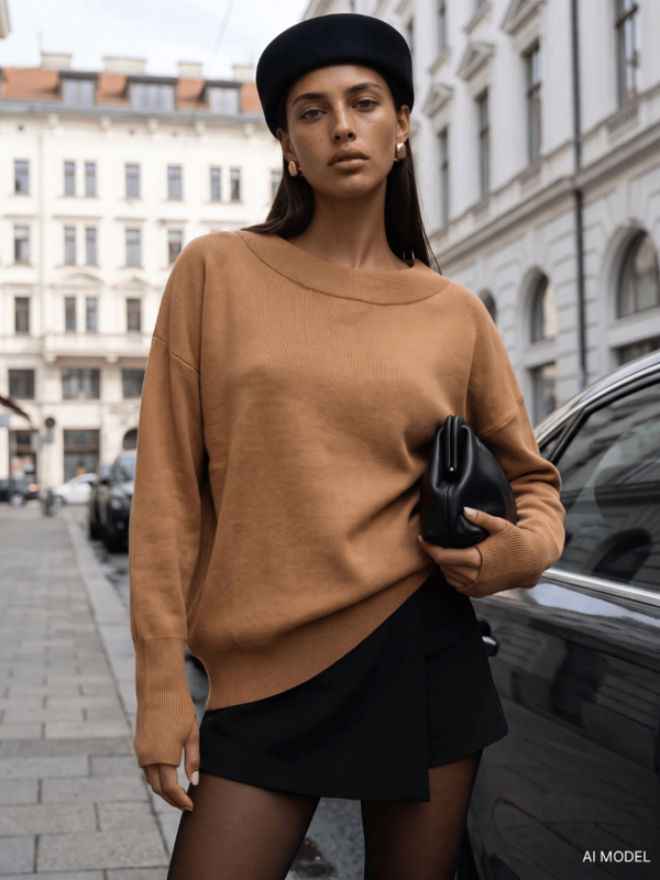 Sweter Misha Karmelowy