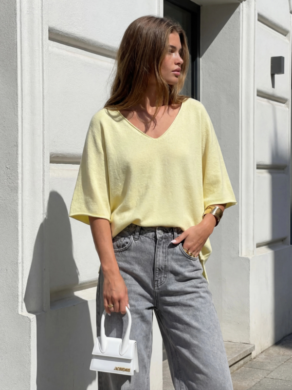 Sweter Hamptis Żółty