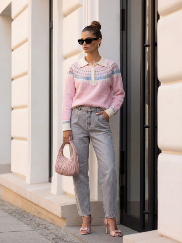 Spodnie Corinn Jeans Szare