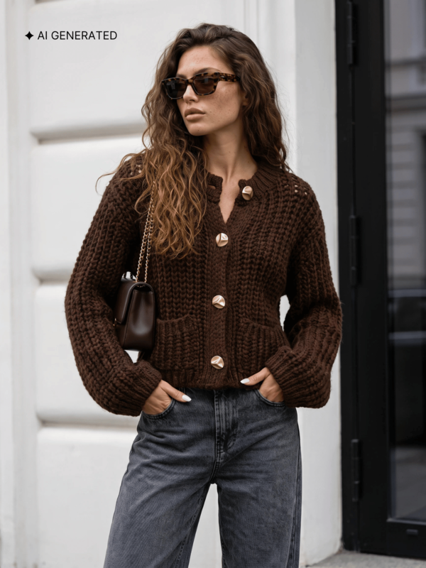 Sweter Charlie Brązowy