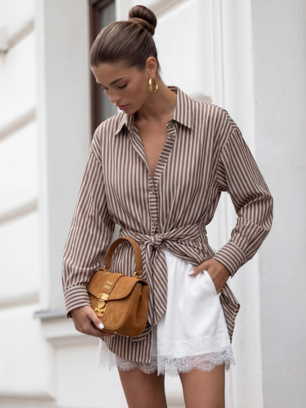 Shirt Flavia Stripes Brown