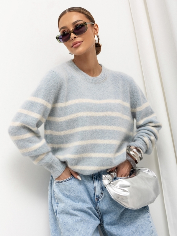 Sweter Gellert Premium Błękitny