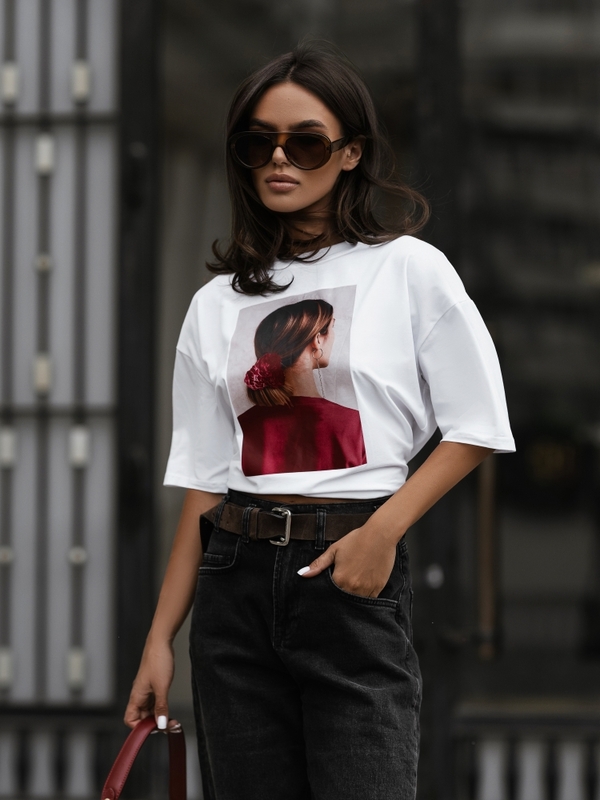 T-shirt Marty Girl White