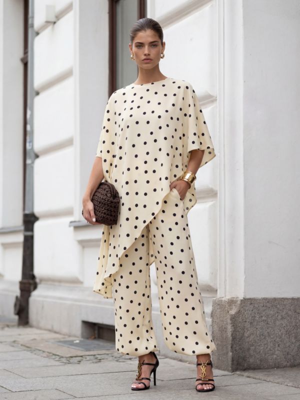 Bluzka Kamalia Dots Kremowa