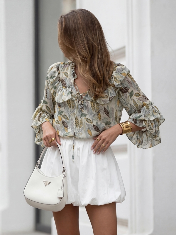 Koszula Martina Leaves Zielona