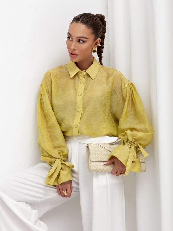 Koszula Trudie Flower Żółta