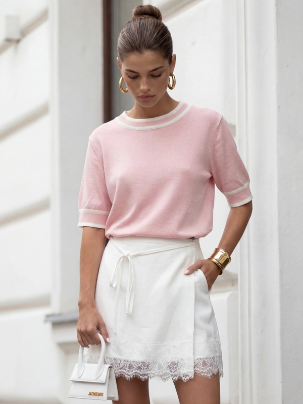 Sweter Gretis Różowy