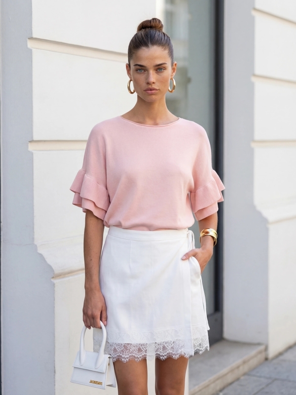 Sweter Safaz Różowy