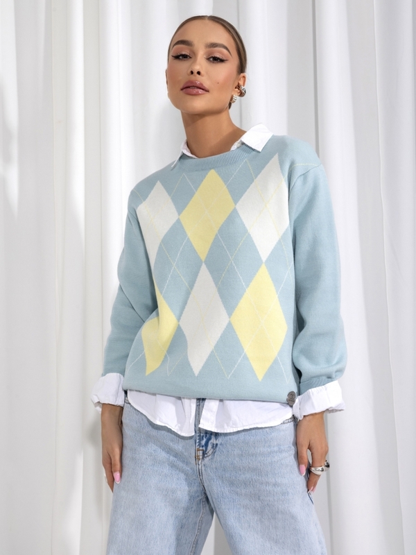 Sweter Elean Błękitny