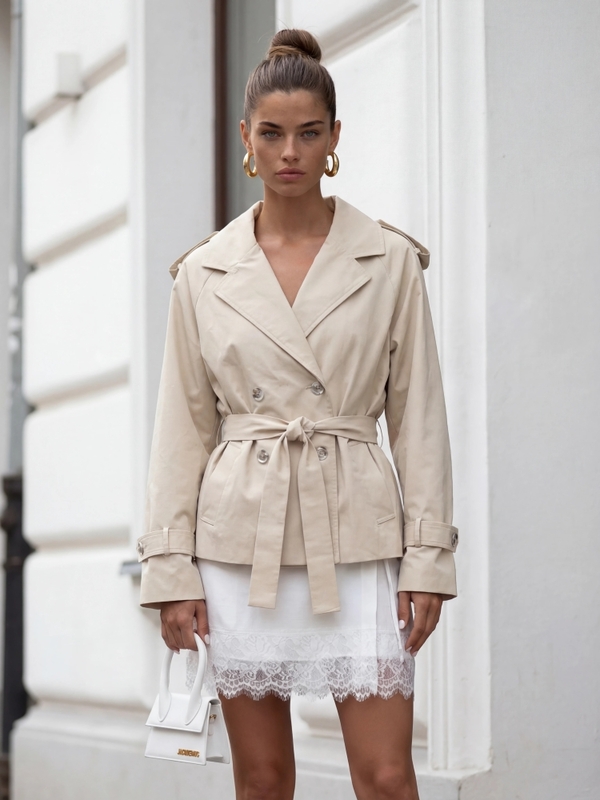 Płaszcz Esmeris Beżowy