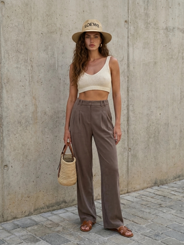 Spodnie Osborn Brązowe