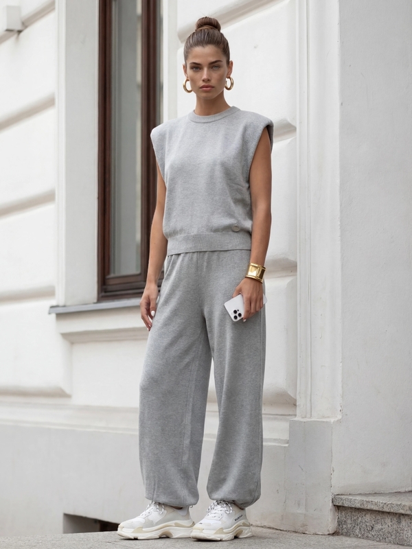 Sweter Perrin New Szary