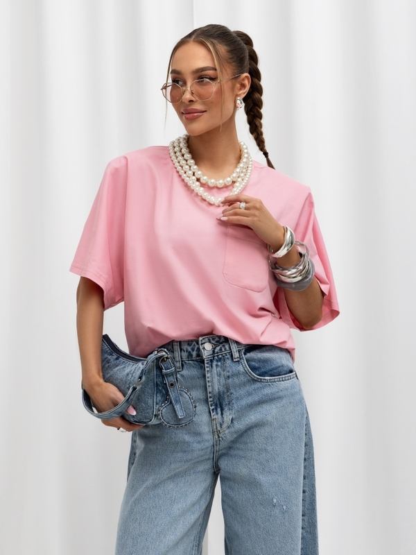 T-shirt Dessi Różowy