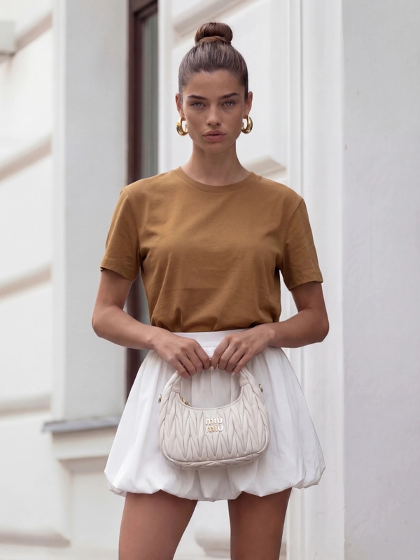 T-shirt Glaze Karmelowy