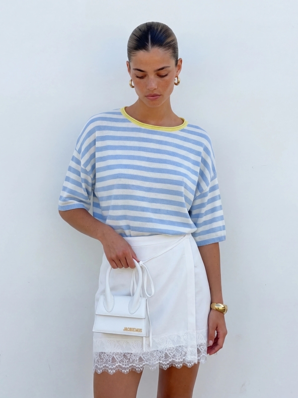 Sweter Melvyn Yellow Błękitny