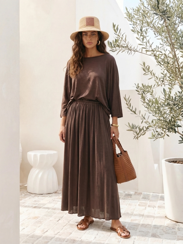 Skirt Aertia Brown