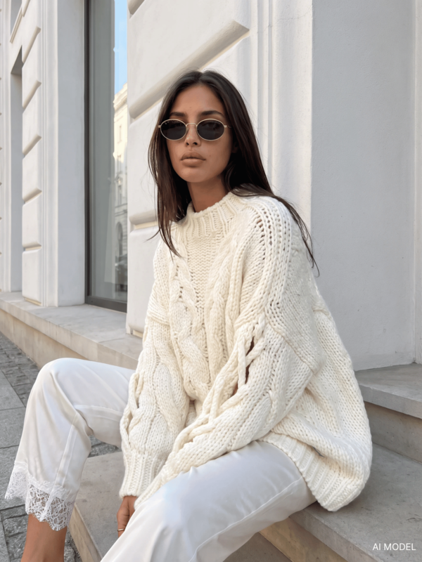 Sweter Sheridan Ecru