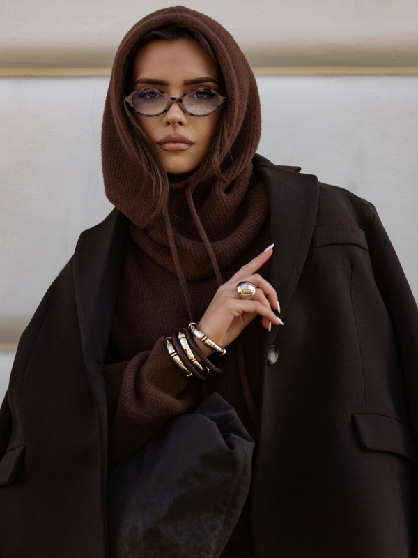 Balaclava Hester Brązowa