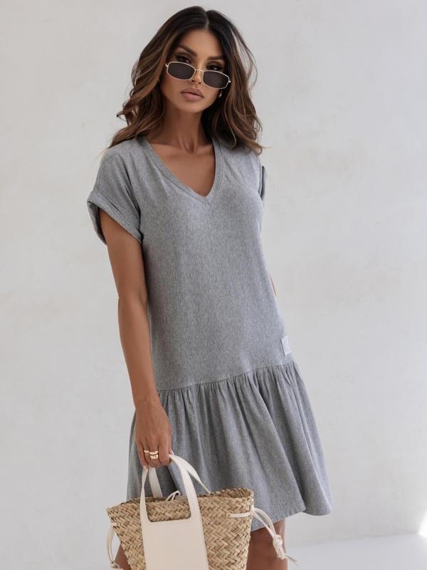 Sukienka Courtney V-neck New J. Szara