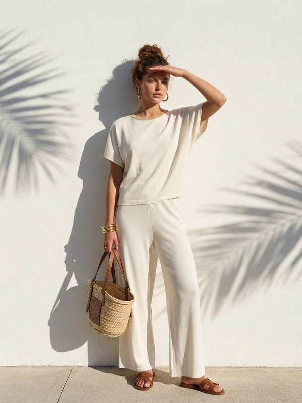 Sweter Semih Premium Ecru