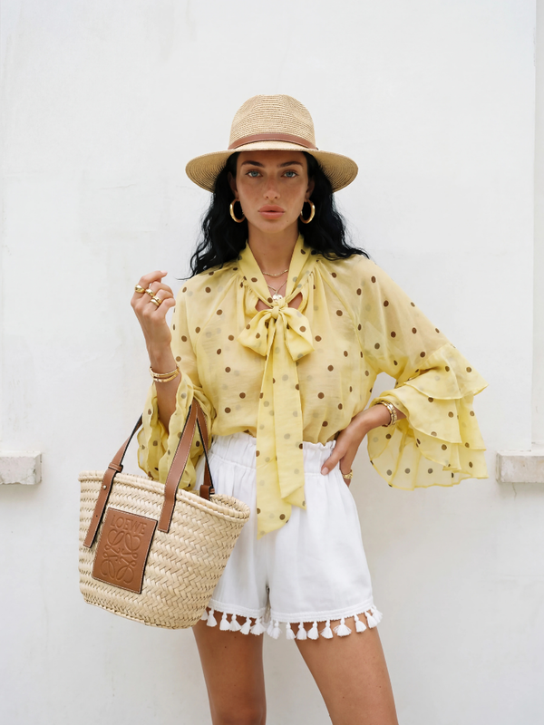 Koszula Margaret Dots Żółta