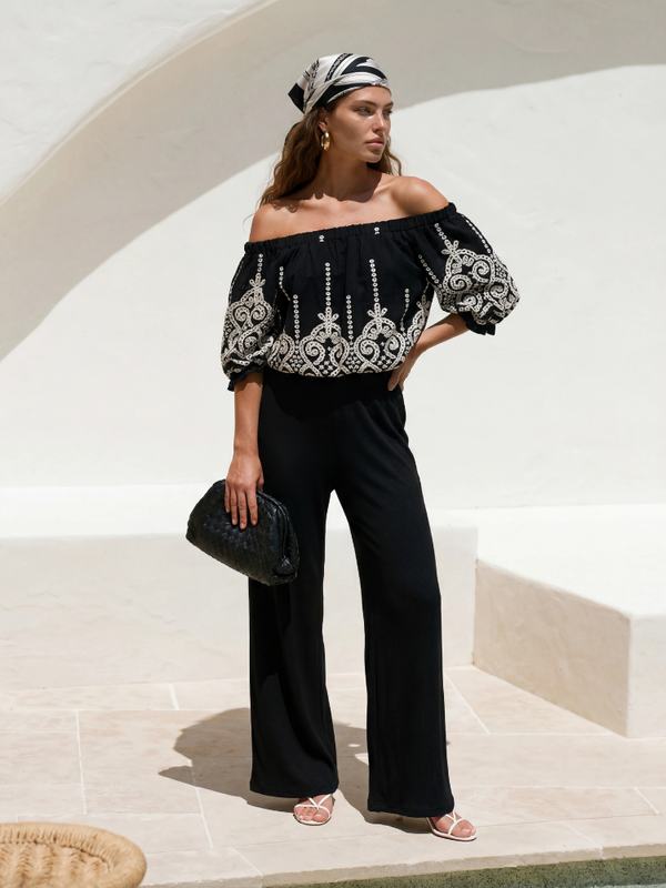 Blouse Gordona Boho Black