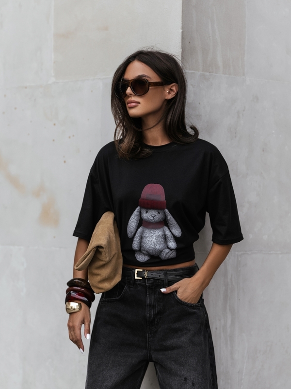 T-shirt Marty Rabbit Czarny