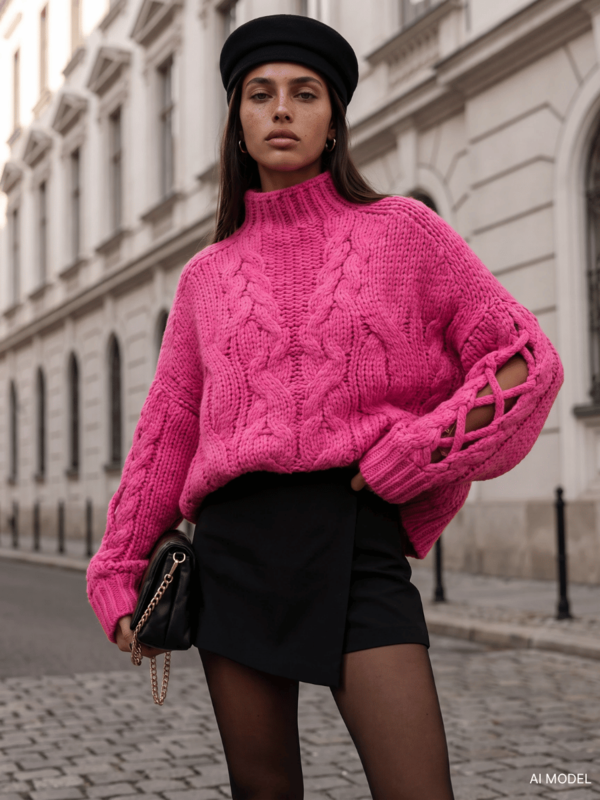 Sweter Sheridan Amarantowy