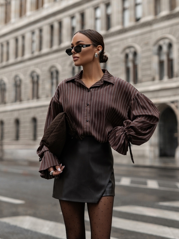 Shirt Gina Stripes Brown