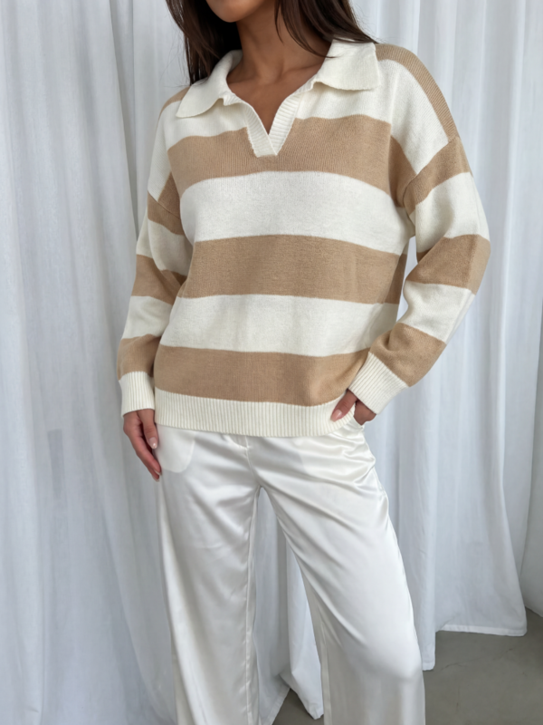Sweater Ernie Beige White