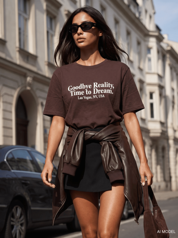T-shirt Dream Brązowy