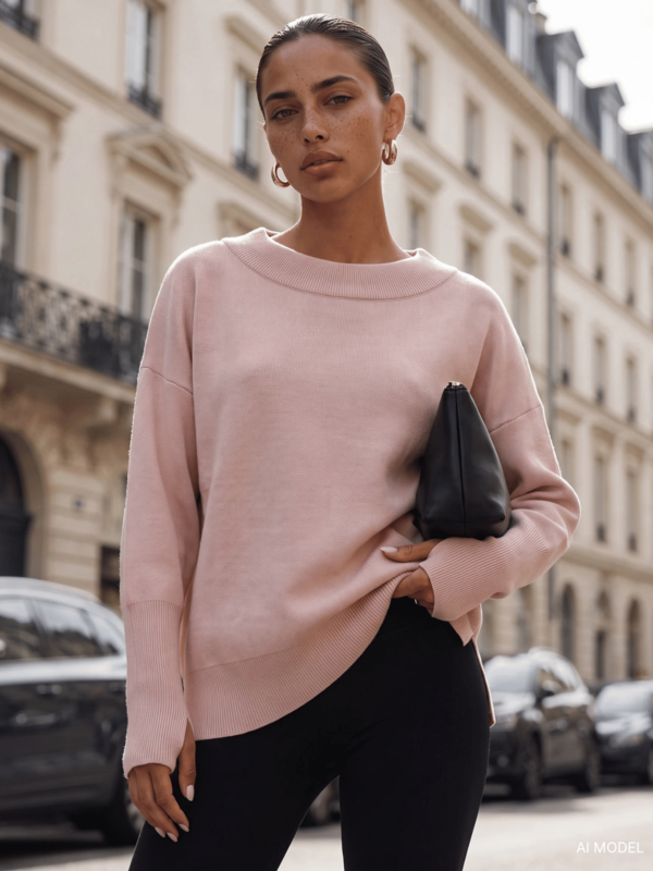 Sweter Misha Pudrowy