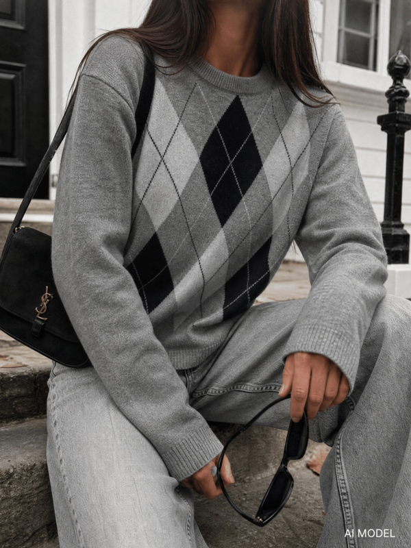 Sweater Elean Black Gray
