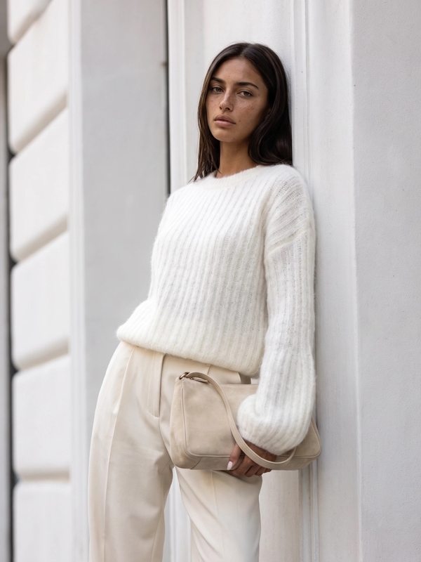 Sweter Francesco Premium Ecru