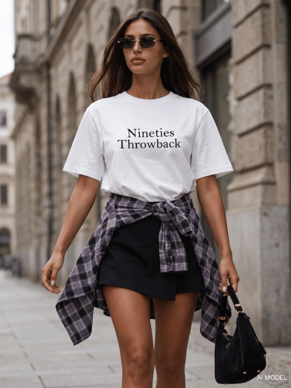 T-shirt Nineties Biały