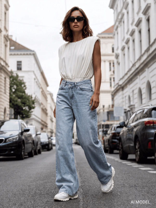 Spodnie Aldrin Jeans Niebieskie