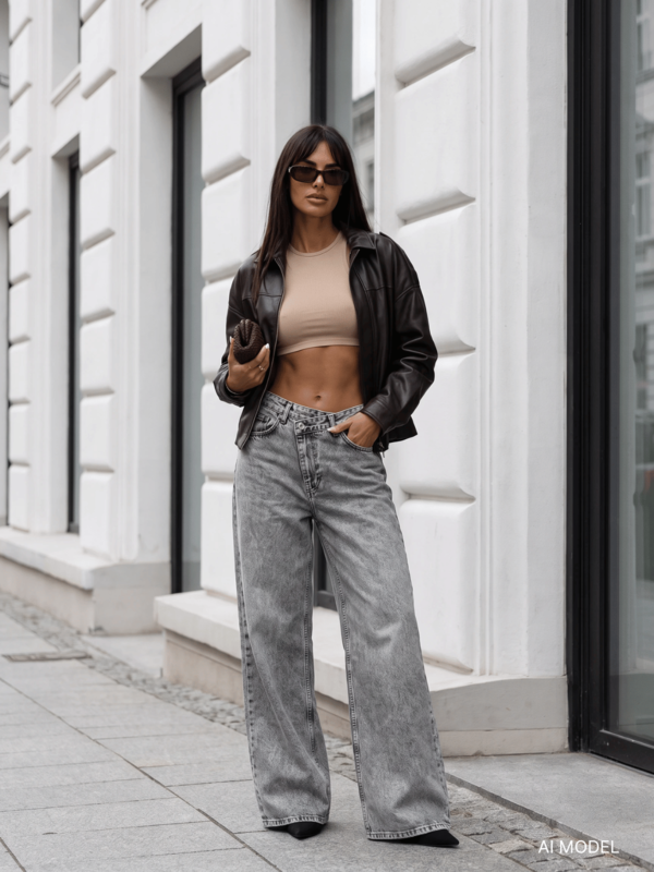 Spodnie Aldrin Jeans Szare