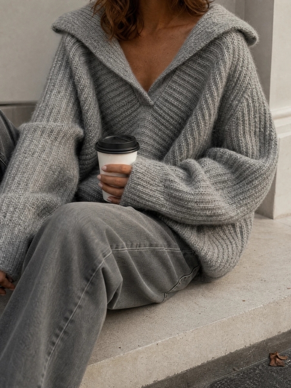 Sweter Mattias Szary