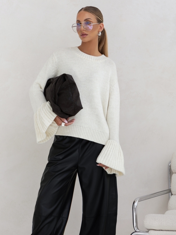 Sweter Kamiz Ecru