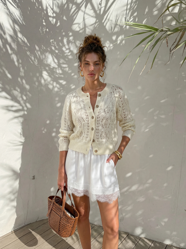 Sweter Henry Premium Kremowy